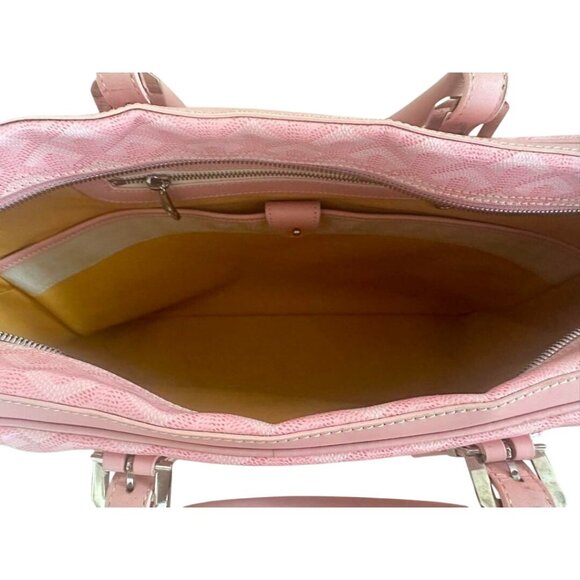 🌸 SUPER RARE🌸 Authentic Goyard Ambassade MM Briefcase PINK Sakura DISCONTINUED - Picture 10 of 16